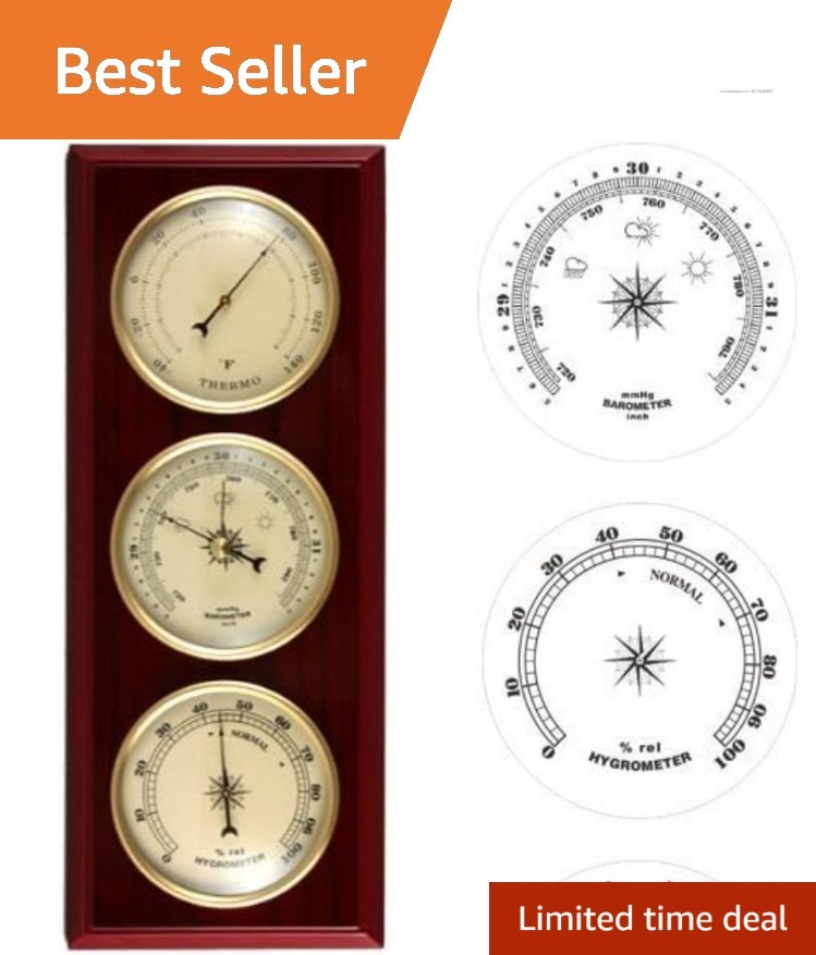 With Barometer & Hygrometer