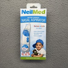 NeilMed Battery Operated Nasal Aspirator for Babies  Kids NABS-4R-24-ESP-US