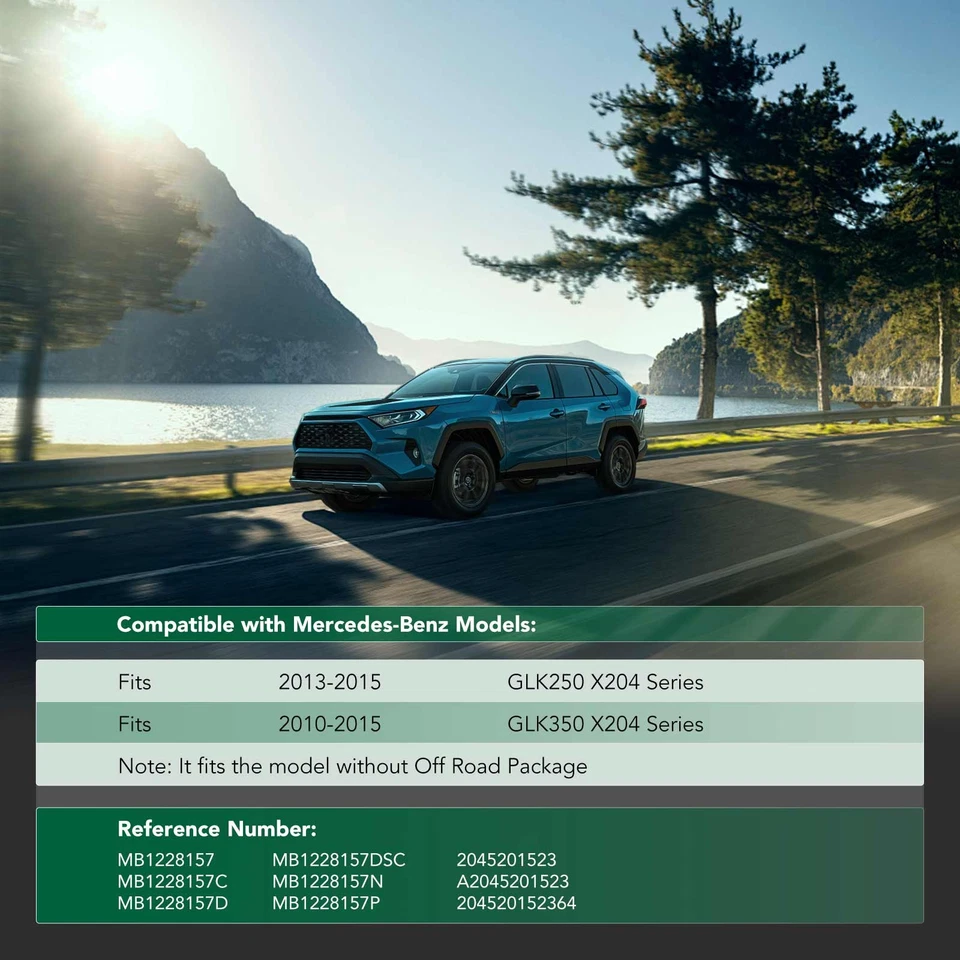 Protector contra salpicaduras de motor delantero inferior para Mercedes-Benz GLK250 GLK350 Foto 2 de 4