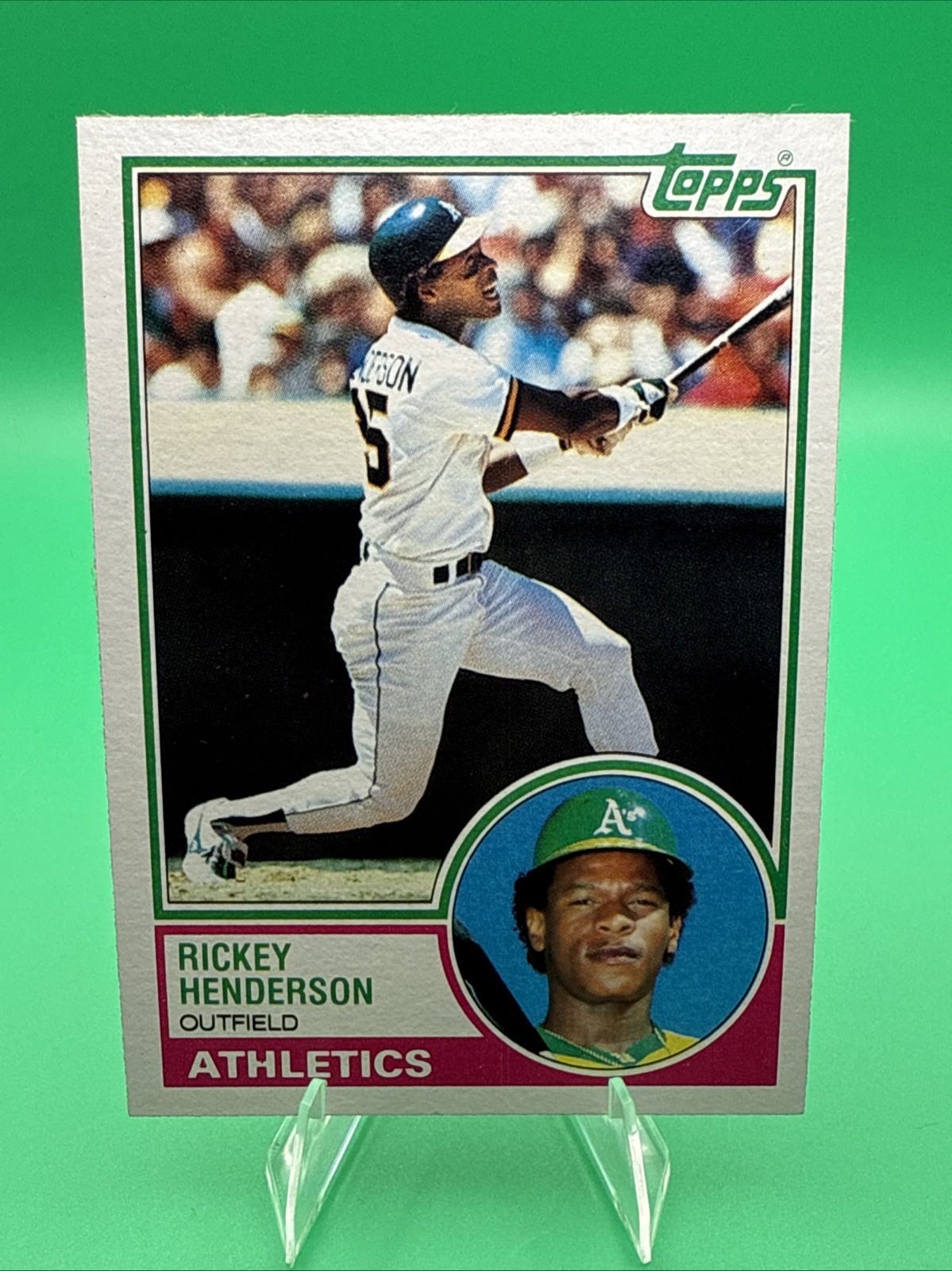 1983 Topps Rickey Henderson #180 Oakland Athletics
