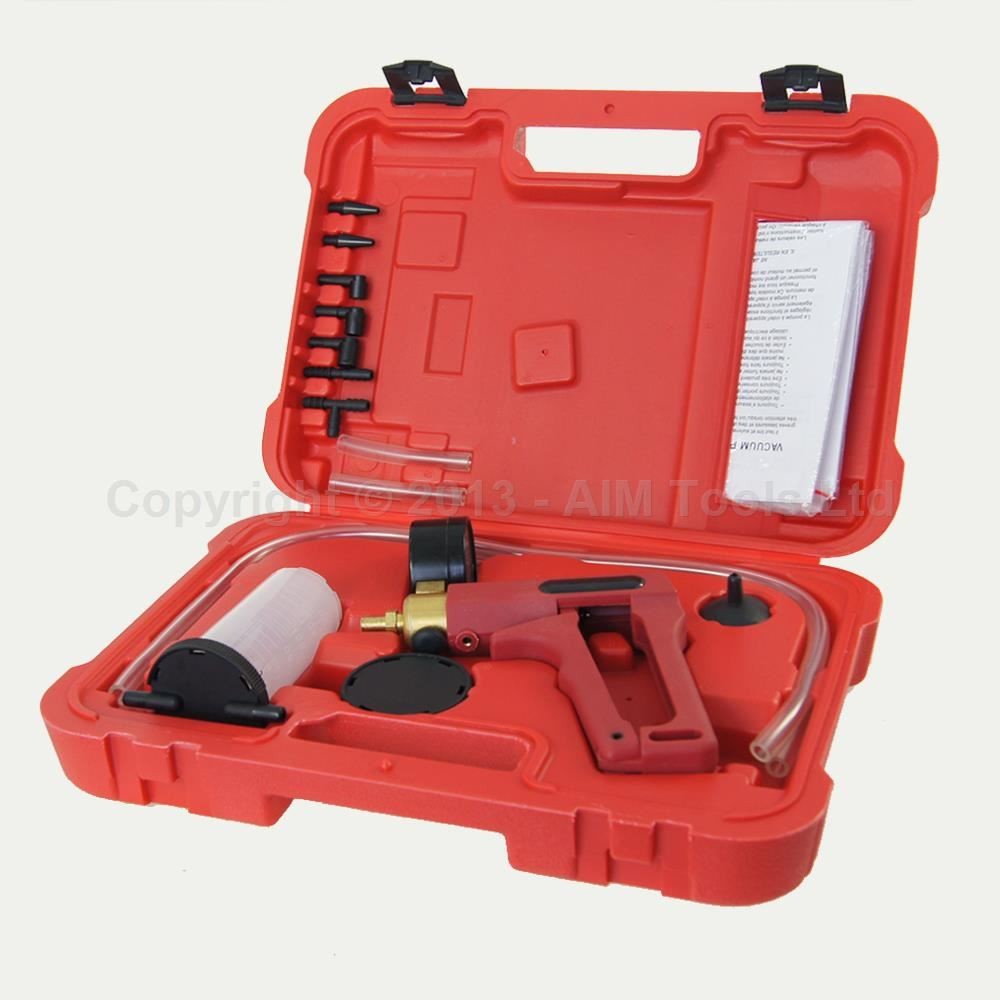 450821 Hand Car Vehicle Diesel Brake Bleeder Fluid Vacuum Pump Tester Gauge