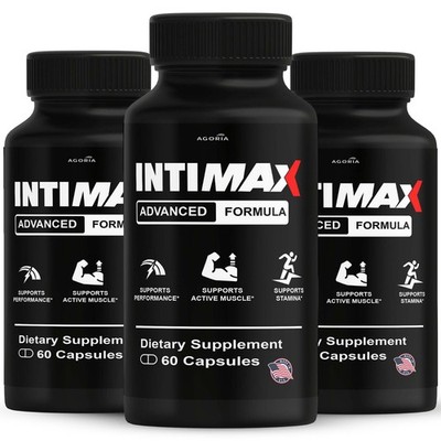 (3 Pack) Intimax for Men Advanced Max Formula Vitamin Supplement