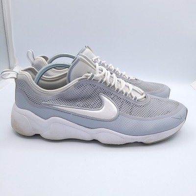 Nike Air Zoom Spiridon Ultra Shoes Mens Size 11.5 Wolf Gray and White 876267-100