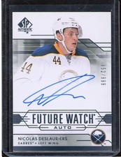 2014-15 SP Authentic Future Watch #275 Nicolas Deslauriers  Autograph RC 952/999