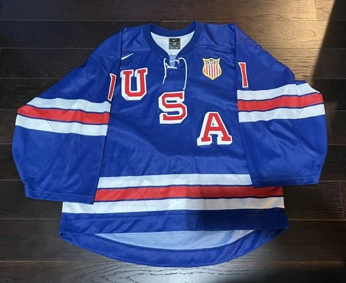 USNTDP Team USA Game Worn Hockey Jersey #1 Joseph Slavick Green Bay Gamblers