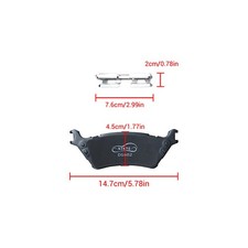 Rear Ceramic Brake Pads For 2012 2013 2014 2015 2016 2017 2018-2020 Ford F-150 