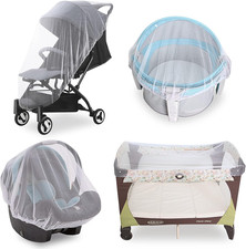 Baby Mosquito Net for Stroller, Reusable Bug Net for Stroller, Playards, Pack N