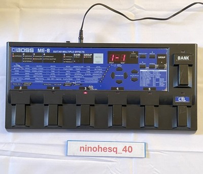 Boss ME-8 Guitar Multi-Effects Pedal  Adapter Included  Used from japan