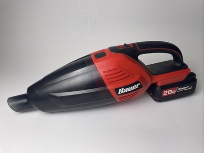 Bauer 5AH Battery w/20V Cordless Auto Hand Vacuum-Lightweight 1852C-B -Tested