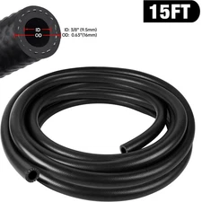 Fuel Line Hose Gas Lines Rubber NBR Push on Hose 3/8" inch 15Ft Fuel Hose 300PSI