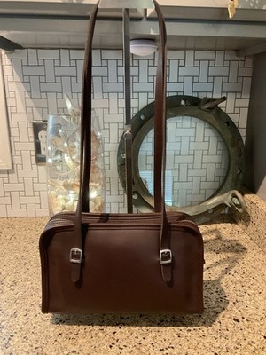Coach Vintage Swing Zip Bag Glovetanned Cowhide Leather Mahogany