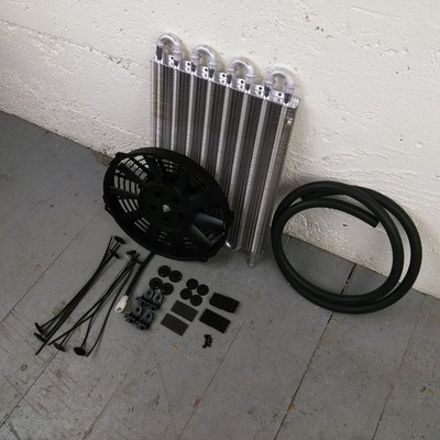 1973-77 Chevy Chevelle Transmission Oil Cooler Electric Radiator Fan Kit l65 35
