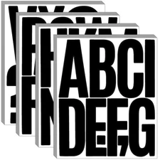 351 Pieces 36 Sheets Letter Stickers Big Font Alphabet Letter Stickers 5 Inch...
