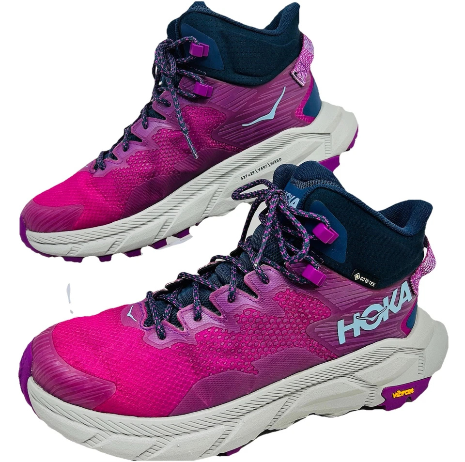 Zapatos de senderismo Hoka One One Trail Code GTX púrpura 1123166 para mujer talla 9,5B como nuevos Foto 2 de 4