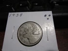 1938 - Canada quarter - Silver - Canadian 25 cent