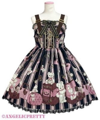 angelic pretty travel bear jumper skirt | eBay