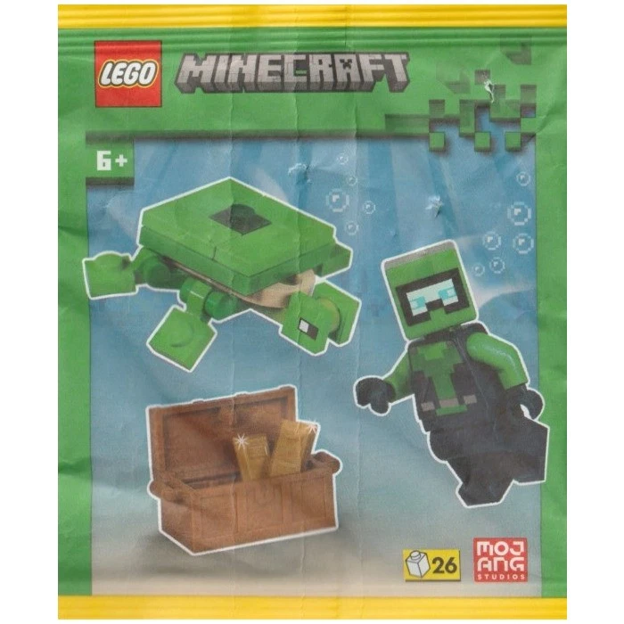 LEGO Minecraft Diver With Chest And Turtle Paper Bag 662505 (SEALED)