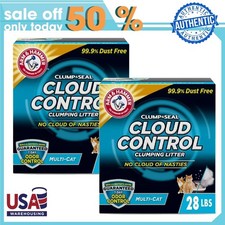 ARM  HAMMER Cloud Control Cat Litter 2pk - 28lb Multi-Cat Clumping