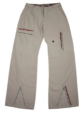 SABOTAGE Cargo Hose Herren Beige Größe 29