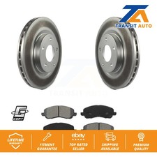 Coated Brake Rotor Semi-Metallic Pad Front Kit For Mitsubishi Jeep RVR Outlander