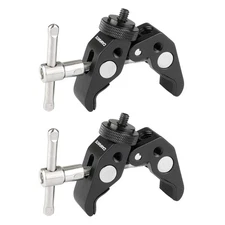 2x CAMVATE Super Crab Clamp with 1/4" Male Thumbscrew Mount fr DSLR Video Light
