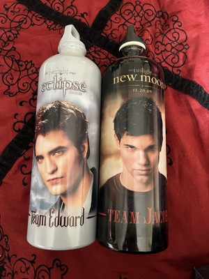 Rare Twilight Eclipse Team Edward Grey Aluminum 10.5''  And New Moon Team Jacob