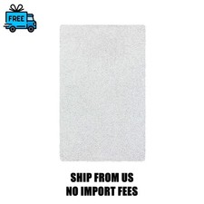 Traditional Silver Shag Area Rug 3x5