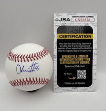 Chris Hacopian Signed Official Major League Baseball OMLB Nats 1st Rounder JSA!