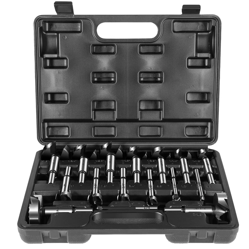 16-piece Forstner bit set, 1/4 to 2-1/8 inch