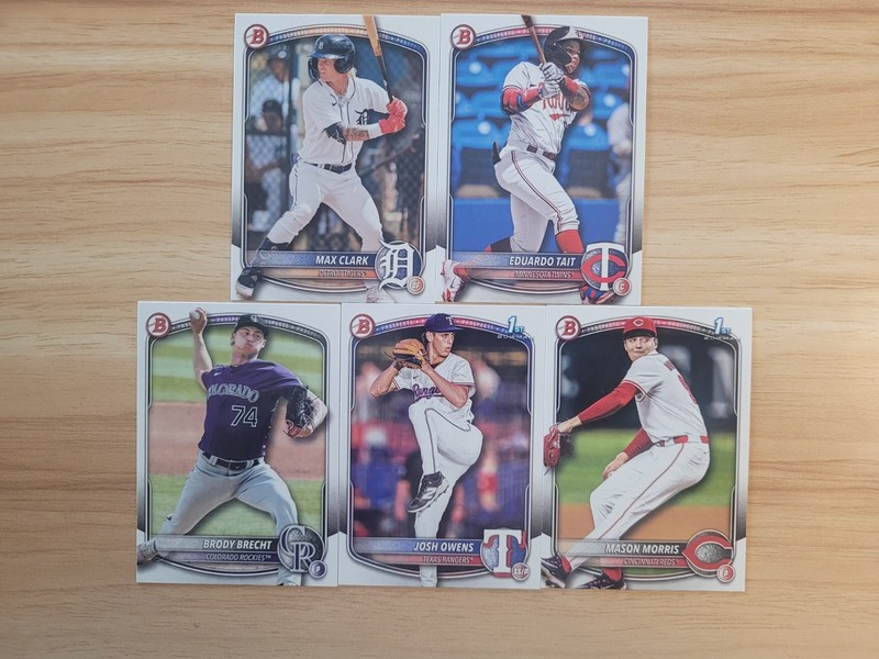 2025 Topps Chrome Max Clark BD-48 Detroit Tigers Baseball Card