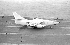 VQ-2, USN, RA-3B Skywarrior, '7' on USS JFK, Med, May 1972 - Original Neg