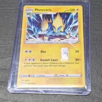 Manectric Pokemon Card with 1 GR .999 SilverStampPokemon Card