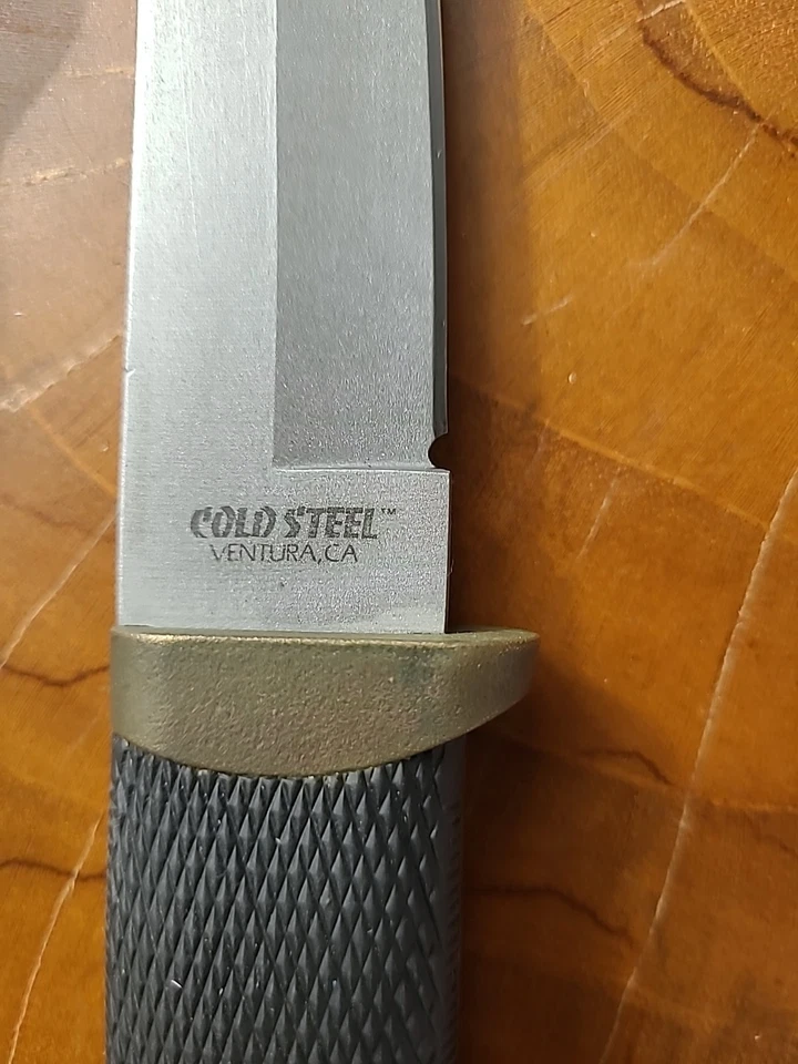 De colección Cold Steel Recon Tanto Ventura, California EE. UU. Con Funda de Cuero Foto 4 de 4