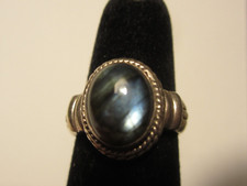 ARTISAN, LABRADORITE, STERLING RING,SIZE 6.25