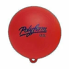 Polyform Slalom Waterski Anchor Buoy WS-1 Red 8" Dia 8.5" L 28-539-331