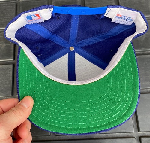 NWT Vintage Chicago Cubs The Game Split Bar Youngan Glued Tag Snapback Hat Cap - Picture 8 of 10
