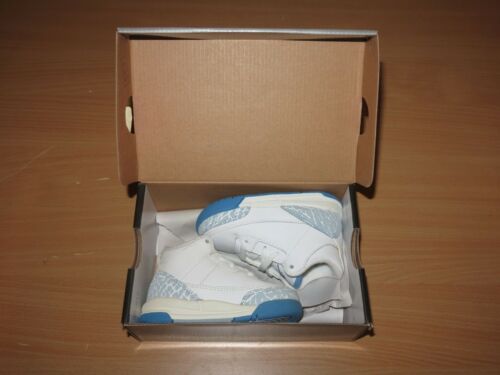 Nike Air Jordan 3 Retro White/Harbor Blue-Boarder 2006/ Eu 21/5C Baby New