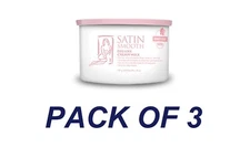 SATIN SMOOTH Deluxe Cream Wax, 14 OZ - PACK OF 3