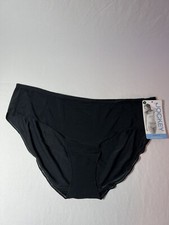 Vintage Jockey Silky Soft Black Modern Fit Hipster Tactel Nylon Size 8 NWT
