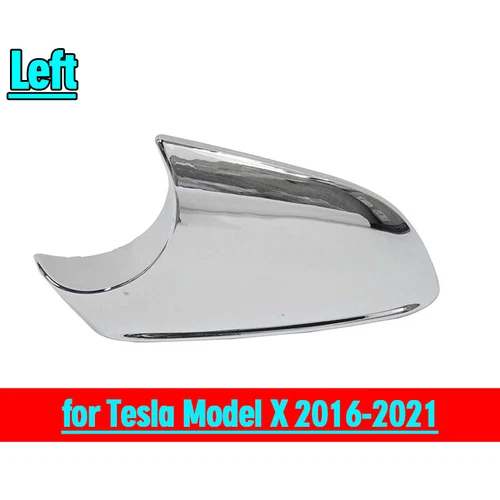 Left Side Rear View Mirror Lower Holder Chrome Cover for Tesla Model X 2016-2021