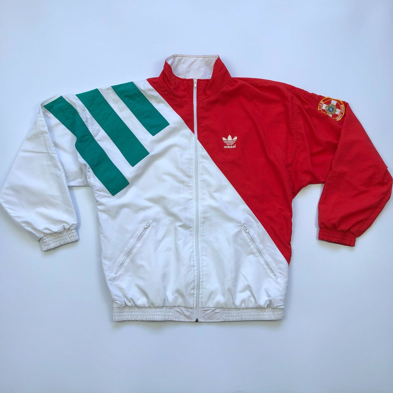 Vintage Suisse Adidas Jacket Olympic Games Switzerland Equipe Rare size L