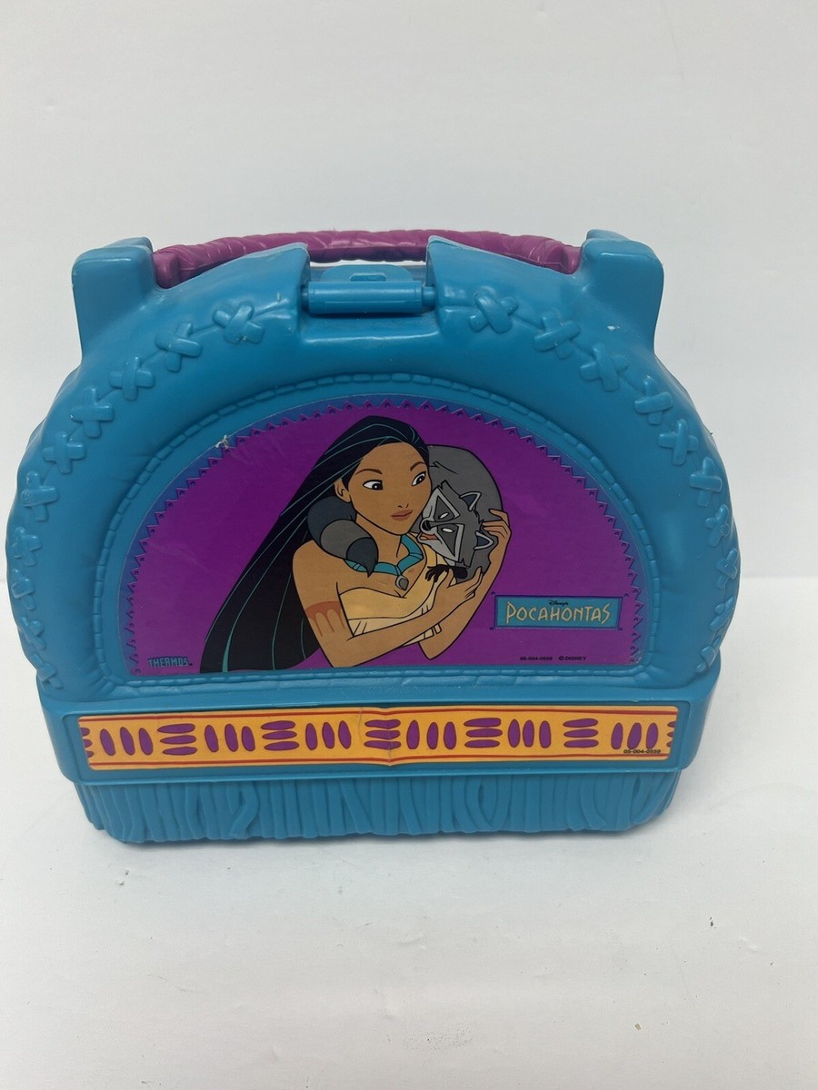 90s Vintage Disney Pocahontas Lunch Box Thermos Brand Work Storage