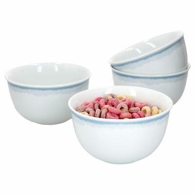 Ritzenhoff Nordic Maren 4er Set Bowl-Schalen 450ml weiß Müsli Dessertschüssel
