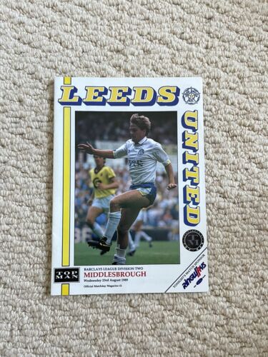 RARE LEEDS UNITED v MIDDLESBROUGH FOOTBALL PROGRAMME - Picture 1 of 2