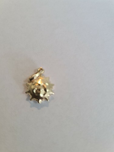 9ct Yellow Gold 12MM X 18MM Sun Pendant - Picture 2 of 3