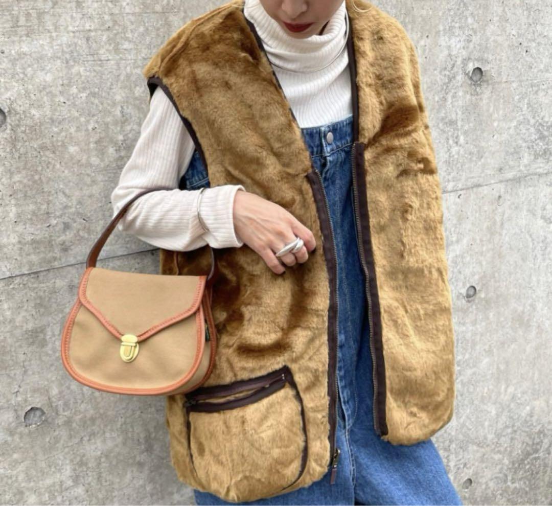 Barbour Brown Fur Down Vest