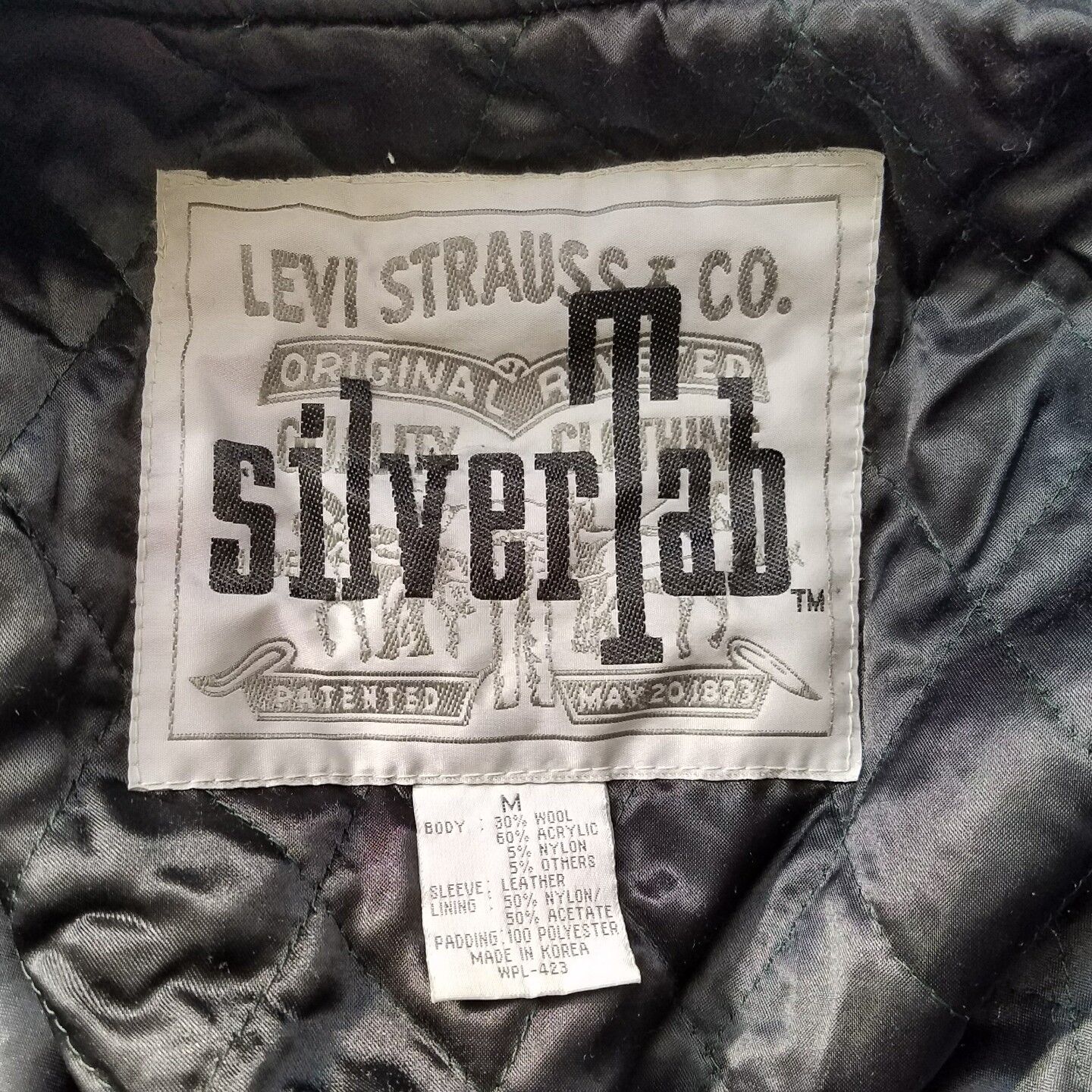 Vintage 90s Levis SILVER TAB Letterman Varsity Ja… - image 6