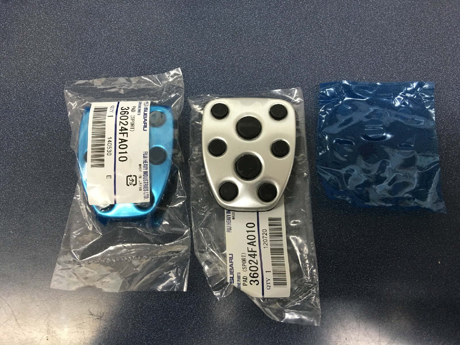 Subaru OEM Clutch & Brake Aluminum Pedal Kit STI WRX Legacy GT F