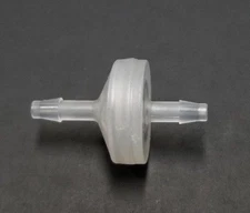 (2) Two 1/8" Polypropylene Standard Check Valve with Viton™ Diaphragm