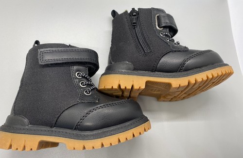 Infant Toddler Boys|Winter Combat Ankle Boots Size 5 - Picture 3 of 7